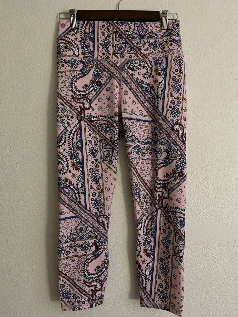 Fabletics Floral Argyle PowerHold High Waisted Legging S